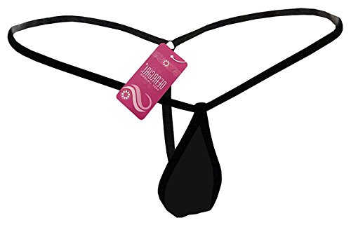 Deargirl Thong Tear Drop G-String Bottom (One Size(FITS Most XS to M), Black Mesh) - Thumbnail 3