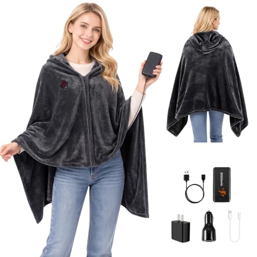 SIHOHAN Portable Cordless Heated Blanket
