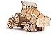Wood Trick American Truck Model Kit with Functional Moving Body - 3D Wooden Puzzle Car for Adults and Kids to Build
