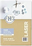 Hayes Paper, Waterslide Decal Paper LASER CLEAR 20