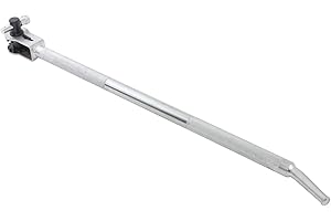 Mytee Products 39.5" Standard Ratcheting Winch Bar for Flatbed Trailer - Chrome Carbon-Steel Ratchet Winch Bar with Non-Slip Handle & Slip Resistant Tip for Secure Operation