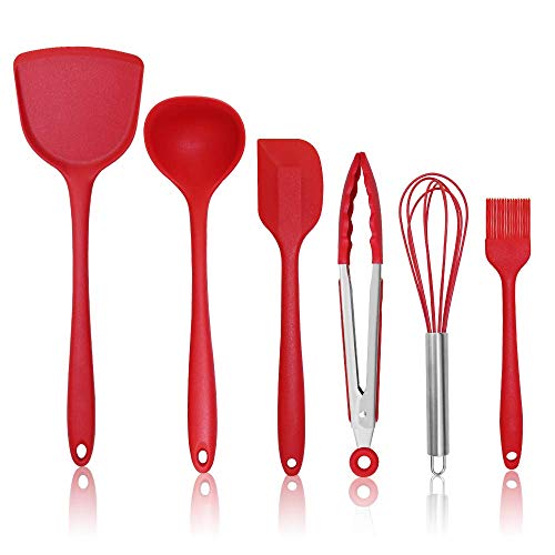 Silicone Kitchen Cooking Utensils Set for Cooking Baking, Rubber Spatulas Cookware Bakeware Set