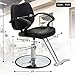 Barber Chair Salon Chair Styling Chair Hydraulic Pump Barber Chair Heavy-Duty Beauty Salon Barber Swivel Chair Shampoo Styling Hair Chairs Hair Cutting Professional Salon Equipment