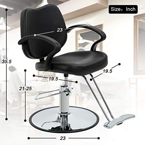 Hair Salon Chair Styling Heavy Duty Hydraulic Pump Barber Chair Beauty Shampoo Barbering Chair for Hair Stylist Women Man