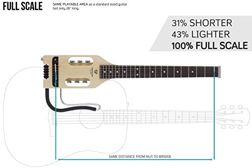 Traveler Guitar, 6-String Ultra-Light Acoustic, Right, Maple, Guitar Kit (ULA MPS SK) - Thumbnail 2