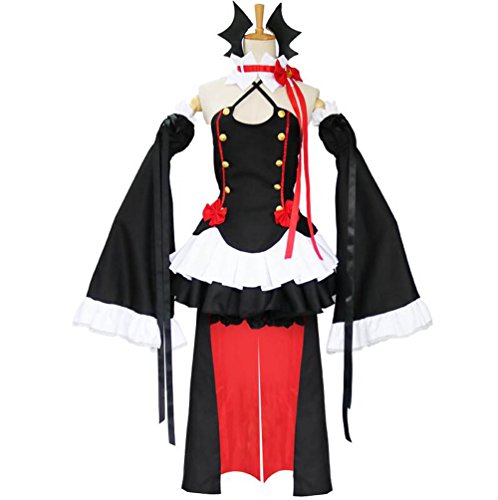 Anime Seraph of the end Krul Tepes Lolita Maid Clothes Cosplay Dress Halloween Cosplay Costume