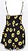 ACEFAST INC Women's Summer Cami Short Jumpsuit Loose V Neck Spaghetti Strap Rompers Black