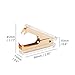 Gold Staple Remover Cute Clear Staples Remover Acrylic Body Steel Jaws Staple Puller Removal Tool for Dress Up Home Office School Desk Accessories Gift (Gold)