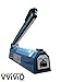 REV 12 Inch Impulse Heating Bag Sealer Machine with Extra Metal Elements and Teflon Strips (12 Inch Blue Sealer)