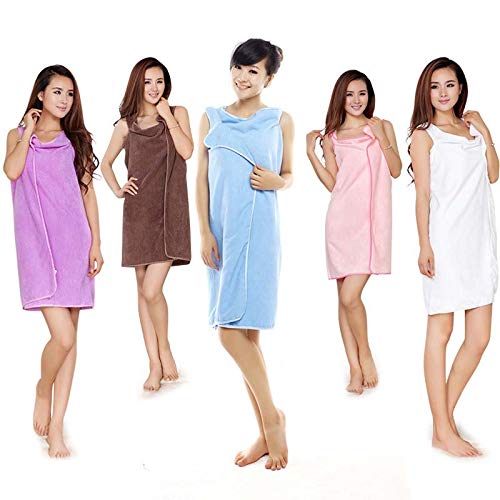 Bademantel-Badetuch-gross-Damen-Lang-Kleid-Strand-Wickelkleid-Bademantel-Handtuch-Reise-Spa-Schwimmen-Grosse-150-80cm-Bademantel