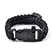 Gemgo Bracelet Survival Kit With Compass Paracord Fire Starter Scraper Whistle (2 pieces(1*black+1*green))