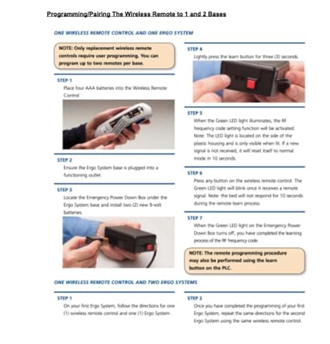 RC WM 101 Adjustable Bed Replacement Remote Advanced Ergo in Oman
