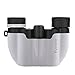 BINGONE Compact 10X22 Binoculars Kids Adults, Adjustable Pocket Binoculars Concerts Theater Opera Bird Watching Hiking Camping Traveling Wildlife Watching Sporting Events,White