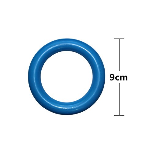 Stock Show 3.5" Dog Flying Ring Dog Natural Rubber Frisbee Pet Dog Flying Disc Non-Toxic Dog Chew Toy Fitness Training Ring for Medium Large Dogs Best for Tug War, Throw, Catch, Fetch Plays