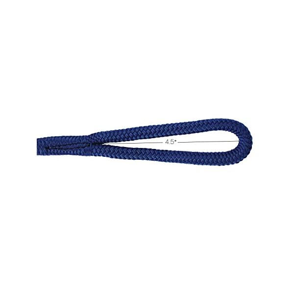 Extreme-Max-30062165-BoatTector-38-x-6-Premium-Double-Braid-Nylon-Fender-Line-Pair-White-Gold
