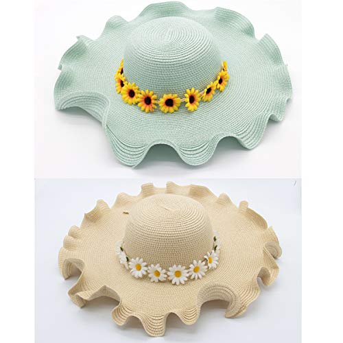 BETITETO Sunflower Headband Boho Flower Crown Hair Wreath for Women Girls Wedding Festival Party Holiday, Set of 5 - Thumbnail 3