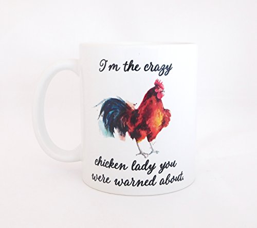 Crazy Chicken Lady Coffee Mug - Christmas Gift for Farmer