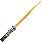 STAR WARS Lightsaber Squad The Mandalorian Extendable Orange Lightsaber Roleplay Toy for Kids Ages 4 and Up