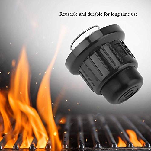 CHUANGRONG-US 2 Pieces Grill Ignitor Cap Push Button Igniter Plastic Replacement (Black) - Thumbnail 3
