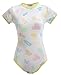 Littleforbig Adult Baby & Diaper Lover (ABDL) Button Crotch Romper Onesie - Nursery Pattern (S) Yellow