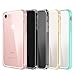 iPhone 8/iPhone 7 Case, ZUSLAB Compact Built-in HD Clear Screen Protector Full-Body Hybrid Protective Cover Crystal PC Back, Impact Resistant Bumper for Apple iPhone 8/iPhone 7 (Rose Crystal/White)