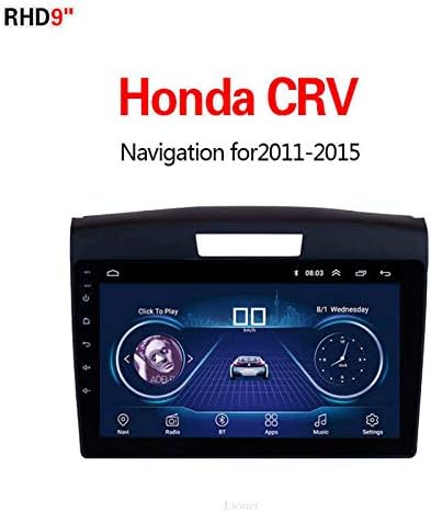 Lionet GPS Navigation for Car Honda CRV 2011-2015,9 Inch Android 8.1 WiFi 1G/16G in Dash GPS Navigation, Radio, HiFi,Bluetooth, Lifetime Map Vehicle GPS Navigator