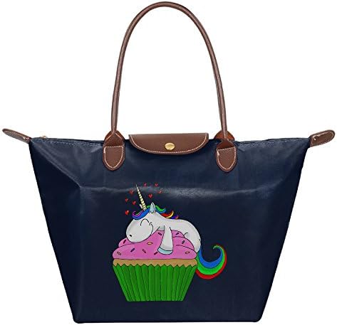 Unicorn Cupcake Women Stylish Waterproof Tote Shoulder Bag Carry Bag