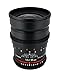 Rokinon Cine CV35-C 35mm T1.5 Aspherical Wide Angle Cine Lens with De-Clicked Aperture for Canon EOS DSLR 35-35mm, Fixed-Non-Zoom Lens