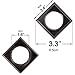 Deconovo Solid Grommet Top Curtains Blackout Curtains Thermal Insulated Light Blocking Curtains for Bedroom Black 52W x 63L Inch 1 Pair