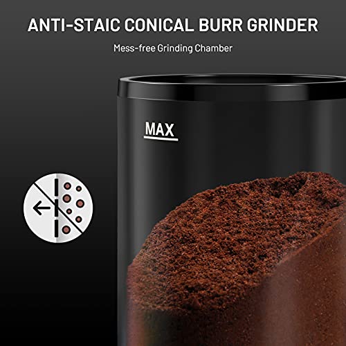 Secura Conical Burr Coffee Grinder, Adjustable Burr Mill with 35 Grind
