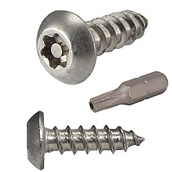 #12 x 1" Button Head Torx Security Sheet Metal