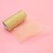 ULTNICE Glitter Tulle Rolls Sparkle Tulle Ribbon Roll Tulle Spool Material 6 Inch Gold
