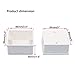 2 Pcs 86x86x38mm White PVC Flush-Type Wall Mounted Single Gang Junction Box