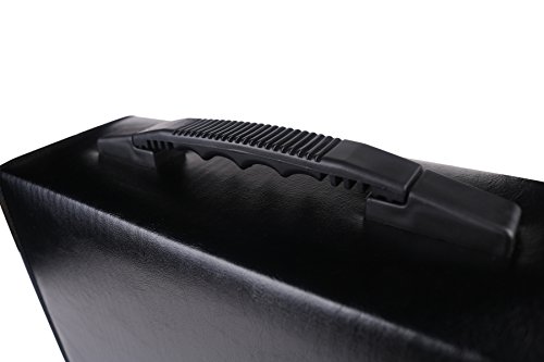 FORE CD/DVD Disc 128pcs PU Wallet Case for CD/DVD Carrying Storage 128 Capacity Color Black …