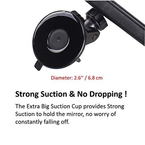 1 Mirror+Universal+Interior+RearView+Suction