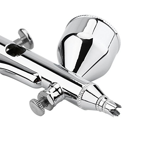 Dual Action Airbrush Kit 0.2mm/0.3mm/0.5mm Needle Art Spray Gun for Cake/Nail /Model