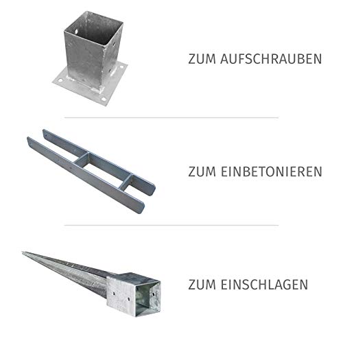 Bartek Amelia Sichtschutzzaun I Gartenzaun Komplettset - inkl. Pfosten und Pfostenträger I druckimprägniertes Fichten… – Bild 7