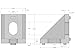 Cast Corner Bracket for 20mm Aluminum Extrusion 20x20x17mm (Pack of 25)
