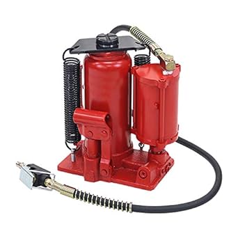 Amazon Co Jp エアーボトルジャッキ 手動兼用 能力約12t 約100kg エアー式 手動式 油圧式 手動油圧式 エアジャッキ エアージャッキ ボトルジャッキ ダルマジャッキ 油圧ジャッキ ジャッキアップ メンテナンス トラック タイヤ交換 オイル交換 整備 建設
