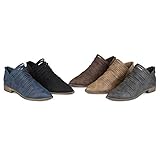 Brinley Co Womens Faux Leather Almond Toe Strappy Flats