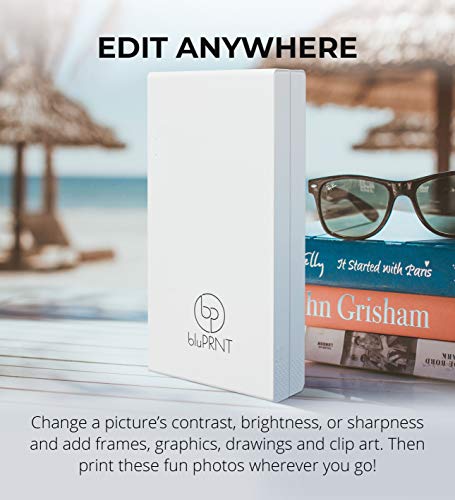 bluPRNT Portable Instant Printer for Android Devices with NFC and WiFi - Android Only (White)