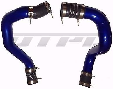6.0L 2003-2007 Ford Turbo Intercooler Pipe and Boot Kit CAC tubes BLUE