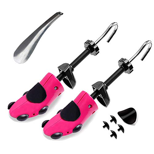 Pair of Professional 2-Way Shoe Stretcher, HuKimGee Adjustable Length and Width Shoe Shaper Upgrade Tough Plastic Shoe Trees Metal Unisex Durable Shoes Stretcher for Women (USA Size (US5.5-10)) - Thumbnail 7