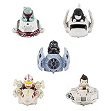 Set of 5 Hot Wheels Star Wars Battle Rollers Starship Die Cast Vehicles Character Collectible Action Toy Figures