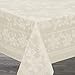 Benson Mills Holiday Elegance Engineered Jacquard Tablecloth (Ivory, 60