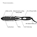 Cooliss Hot Styling curling iron Brush, 26mm ceramic Barrel curling iron Ionic Electric Round Heated Brush Foldable curler Straightener Hair curling wand (Black)