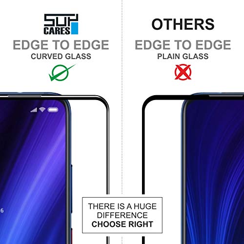 SupCares Premium Edge to Edge Tempered Glass Screen Guard with Easy Installation Kit for Mi Redmi K20 Pro, Mi Redmi K20