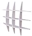Shelving Solution Cross Display Wall Shelf (White)