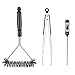 Kingkong 7106 Cover for Weber Spirit 200 and 300 Series Gas Including Grill Brush, Tongs and Thermometer