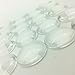 IGOGO 50 PCS Round Glass Dome Cabochons -30mm Clear Magnifying Cabs - Dome Pendant Cab